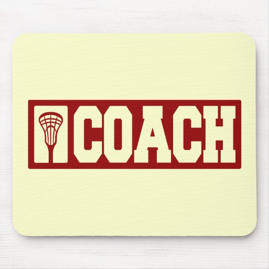 Lacrosse Coach - rood Muismat (Voorkant)