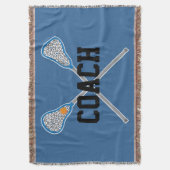 Lacrosse Coach Sports Blanket Gift Deken (Voorkant Verticaal)