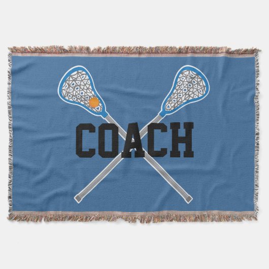 Lacrosse Coach Sports Blanket Gift Deken (Voorkant)