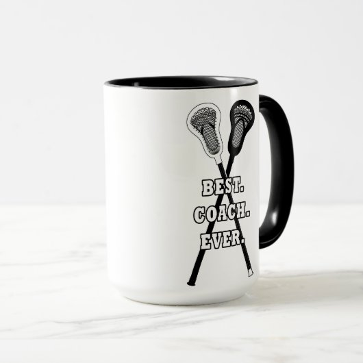 Lacrosse Coach Waardering Mok (Voorkant rechts)