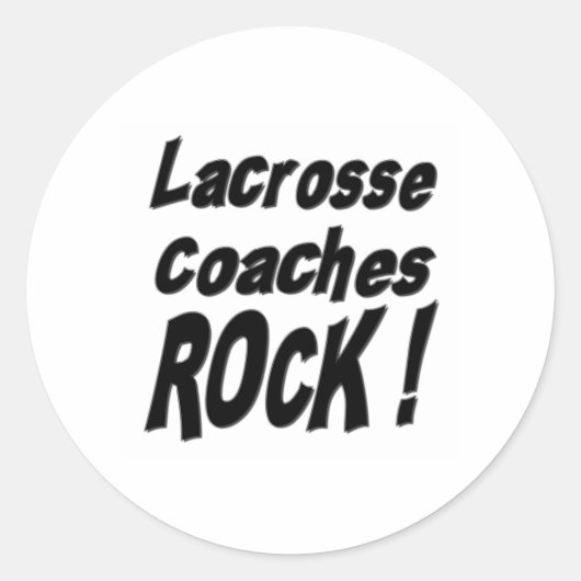 Lacrosse Coaches Rock! Sticker (Voorkant)
