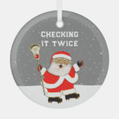 Lacrosse Collectible Glas Ornament (Voorkant)