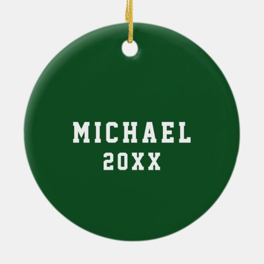 Lacrosse Collectible Keramisch Ornament (Achterkant)