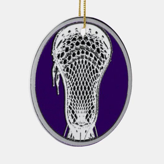 Lacrosse Collectible Keramisch Ornament (Rechts)