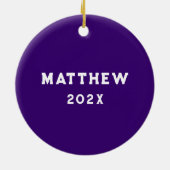 Lacrosse Collectible Keramisch Ornament (Achterkant)