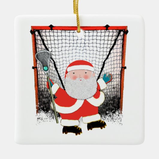 Lacrosse Collectible Keramisch Ornament (Voorkant)