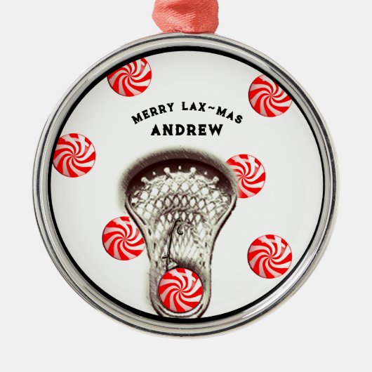 Lacrosse Collectible Metalen Ornament (Voorkant)