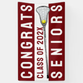 Lacrosse Congrats 2025 Spandoek (Verticaal)