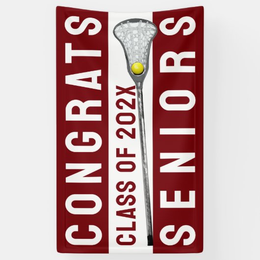 Lacrosse Congrats 2025 Spandoek (Verticaal)