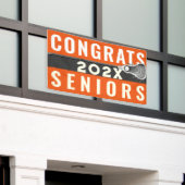 Lacrosse Congrats Team Oranje Banner (Buitenkant Gebouw)