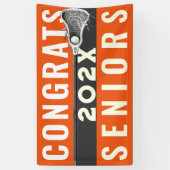 Lacrosse Congrats Team Oranje Banner (Verticaal)