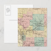 Lacrosse County, Wisconsin Briefkaart (Voorkant / Achterkant)