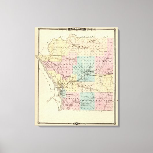 Lacrosse County, Wisconsin Canvas Afdruk (Voorkant)