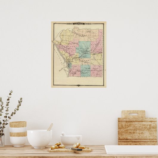 Lacrosse County, Wisconsin Poster (Keuken)
