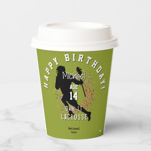 Lacrosse Custom Paper Cups HAMbyWG Papieren Bekers (Voorkant)