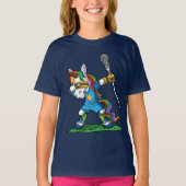 Lacrosse Dabbing Unicorn Dab LAX T-shirt (Voorkant)