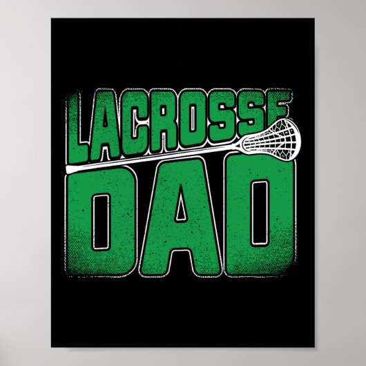 Lacrosse Dad - Lacrosse Kleding en Geschenken Poster (Voorkant)