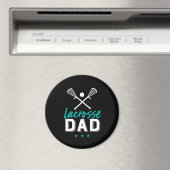Lacrosse Dad Proud Vader van het Kind van de Spele Magneet (Insitu (Vaatwasser))