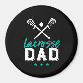 Lacrosse Dad Proud Vader van het Kind van de Spele Magneet (Voorkant)