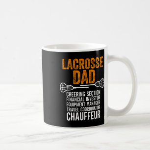Lacrosse Dad Speler Juichende Sectie Grappige Vade Koffiemok