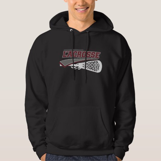 Lacrosse Dark Hooded Sweatshirt (Voorkant)