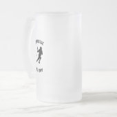 Lacrosse de hele dag matglas bierpul (Voorkant links)