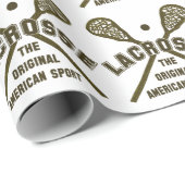 Lacrosse de Originele Amerikaanse Sport Cadeaupapier (Rol Hoek)