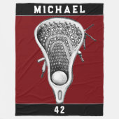 Lacrosse Decor Fleece Deken (Voorkant)