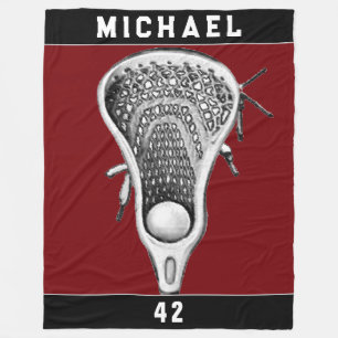 Lacrosse decoratie fleece deken