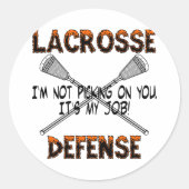 Lacrosse Defence Picking Sticker (Voorkant)
