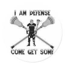 Lacrosse Defensie KrijgWat Sticker