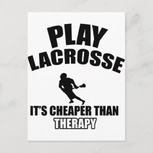 Lacrosse design briefkaart