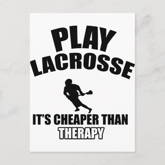 Lacrosse design briefkaart (Voorkant)