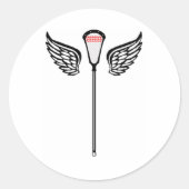 Lacrosse Design CrosseWings Sticker (Voorkant)