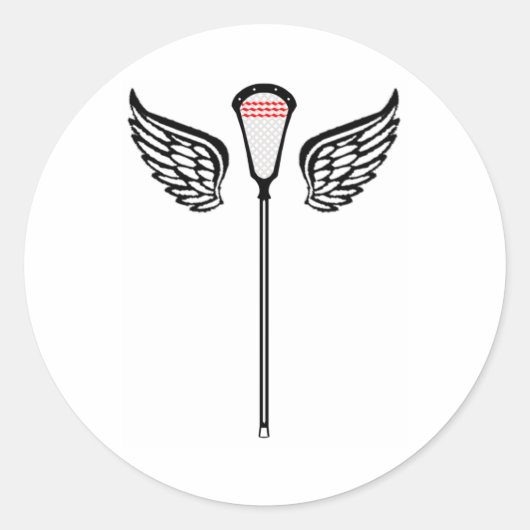 Lacrosse Design CrosseWings Sticker (Voorkant)
