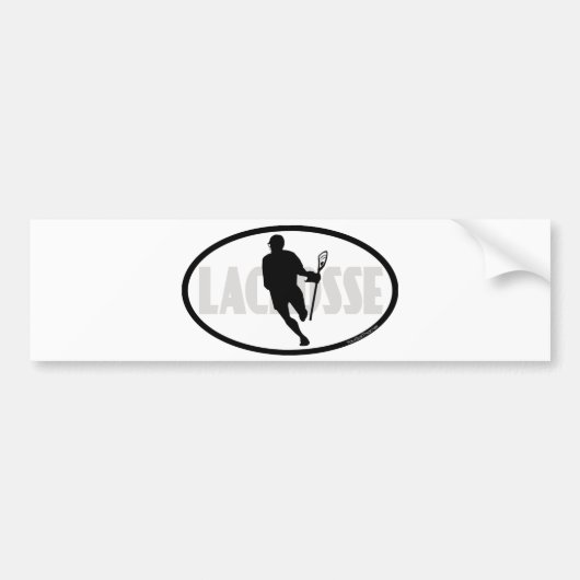 Lacrosse Design IRock Oval2 Bumpersticker (Voorkant)