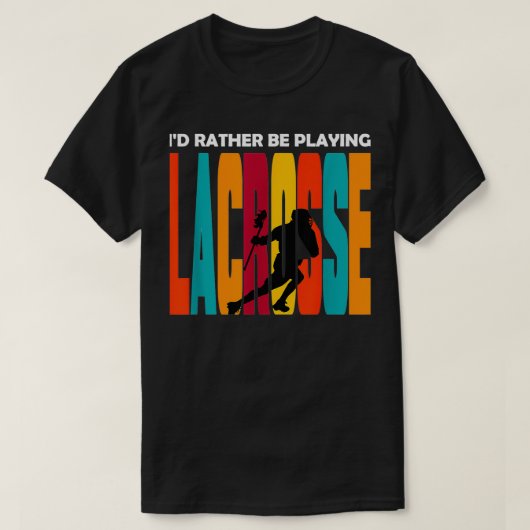 Lacrosse Design Ix27d in plaats van lacrosse af te T-shirt (Design voorkant)