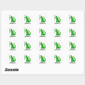 Lacrosse Design Laxasaurus rex Sticker (Vel)