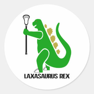 Lacrosse Design Laxasaurus rex Sticker