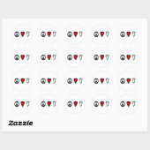 Lacrosse Design PeaceLoveLacrosse Zwart Sticker (Vel)