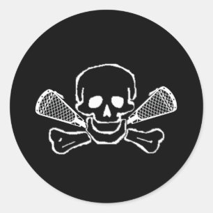 Lacrosse Design SkullTrans Sticker