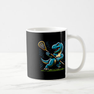 Lacrosse Dinosaur Trendy Sport Retro Grappig Voor  Koffiemok