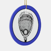 Lacrosse-doelman-cadeau Keramisch Ornament (Rechts)
