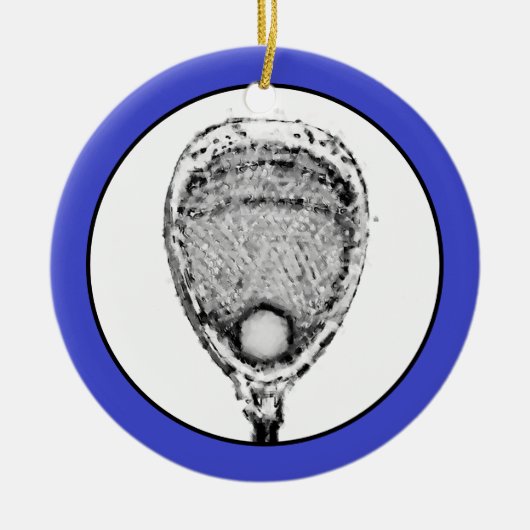 Lacrosse-doelman-cadeau Keramisch Ornament (Voorkant)