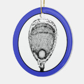 Lacrosse-doelman-cadeau Keramisch Ornament (Links)