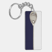 Lacrosse Doelman Cadeaus Sleutelhanger (Voorkant Links)