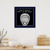 Lacrosse doelman citaat poster (Keuken)