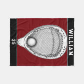 Lacrosse Doelman Fleece Deken (Voorkant (Horizontaal))