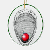 Lacrosse Doelman Kerst Collectie Keramisch Ornament (Links)