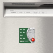 Lacrosse doelman kerstcadeau magneet (Insitu (Vaatwasser))
